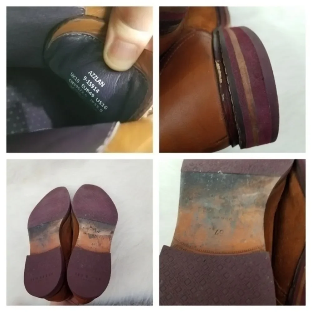 Ted Baker Mens‎ Oxfords 16 Azzlan Suede Brown Tan
